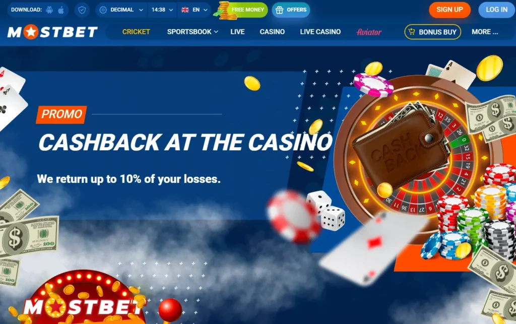 Casino Cashback up to 10%