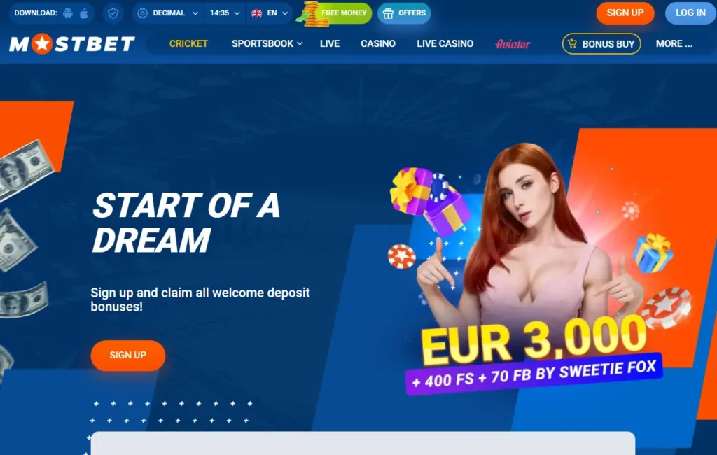 Mostbet Welcome Bonus – 125% + 250 FS for Your First Deposit